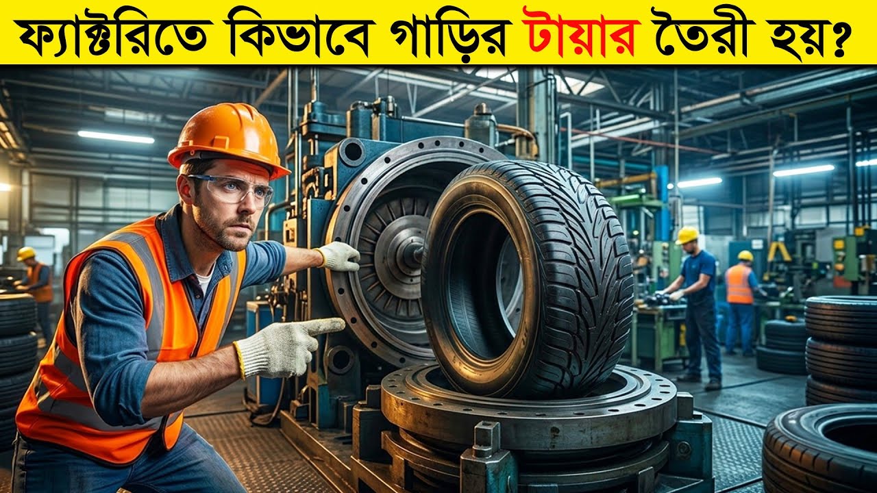 গাড়ির টায়ার কীভাবে তৈরি হয় ফ্যাক্টরিতে? How Car Tyre is made at Factory | টেক ৩৬০