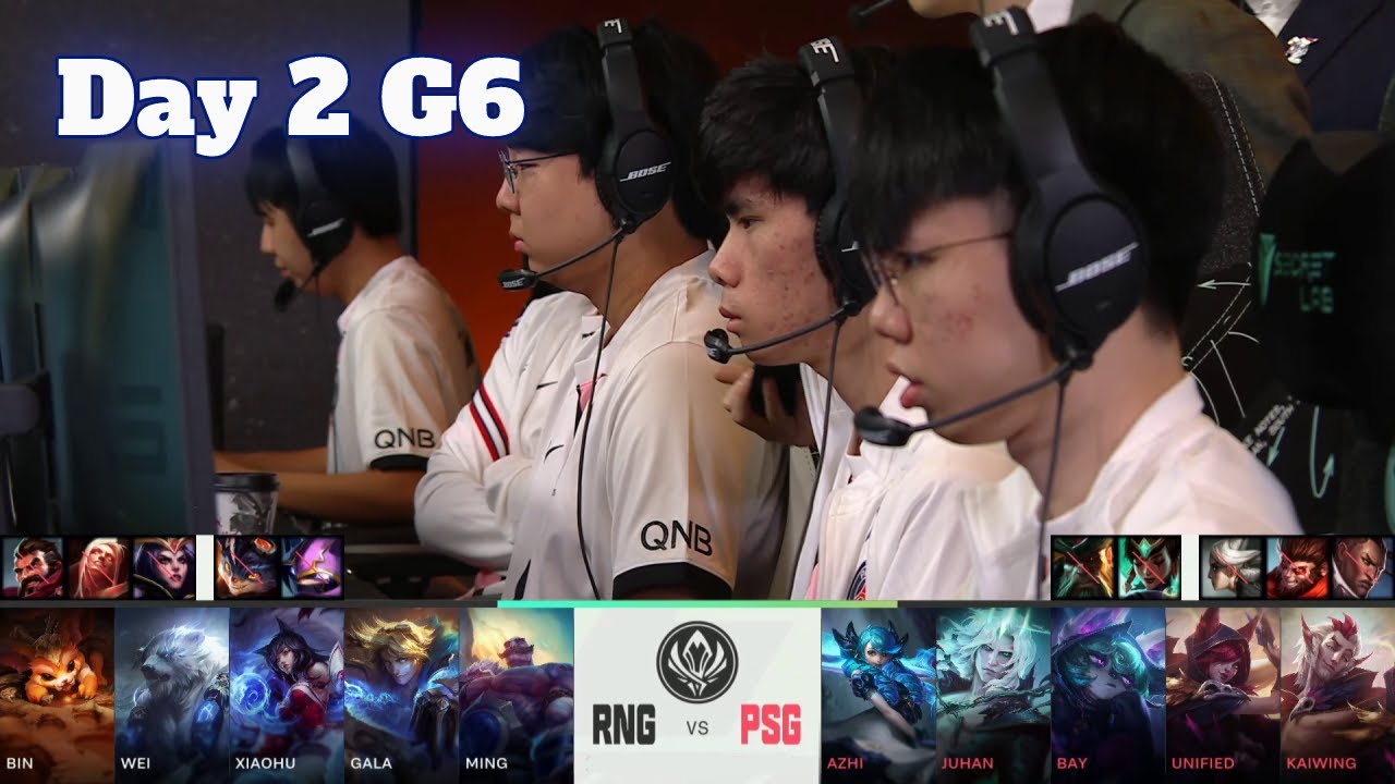 RNG vs PSG - Day 2 LoL MSI 2022 Group Stage | Royal Never Give Up vs PSG Talon full game
