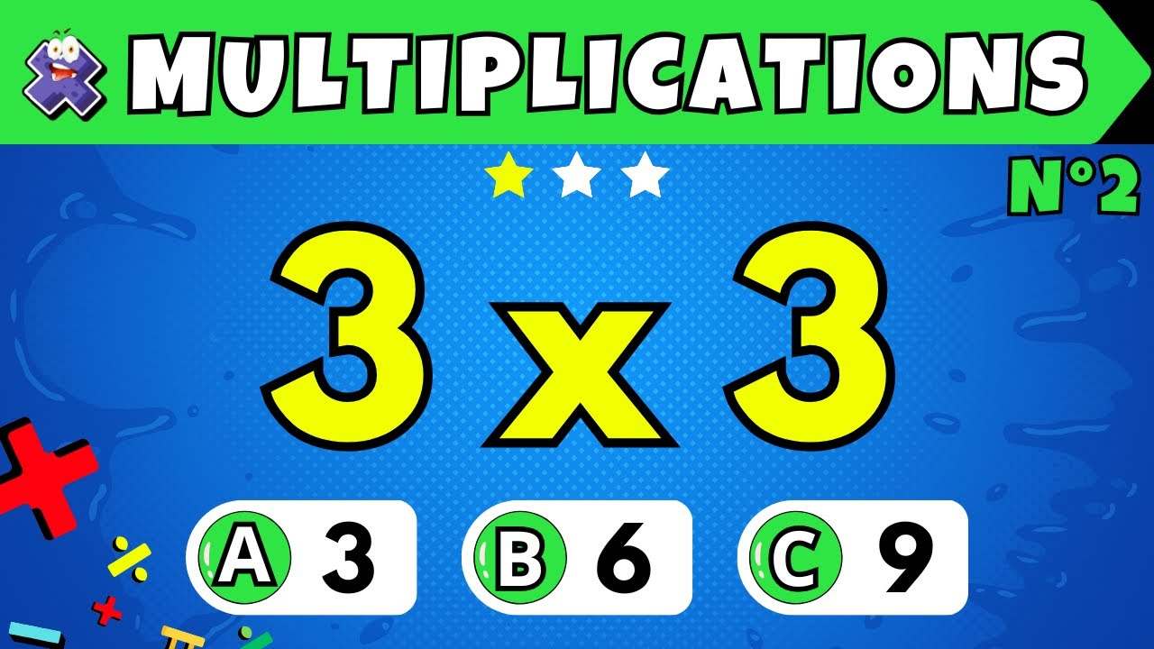 🔢Exercices de MULTIPLICATIONS ✖️ TABLE de MULTIPLICATIONS pour Enfants, Débutants et Adultes #math