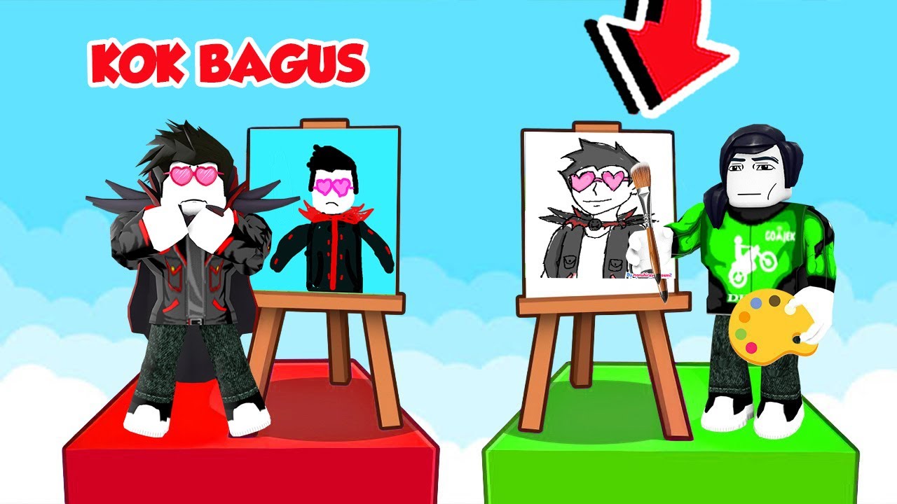 KITA LOMBA GAMBAR KARAKTER ROBLOX PALING NGAKAK!! - Draw Me