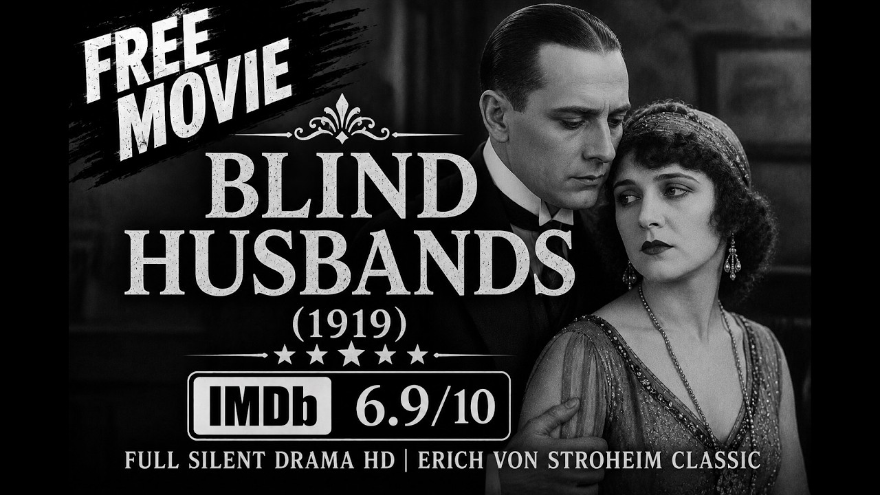 Blind Husbands (1919) IMDb 6.9/10 Full Silent Drama HD | Erich von Stroheim Classic