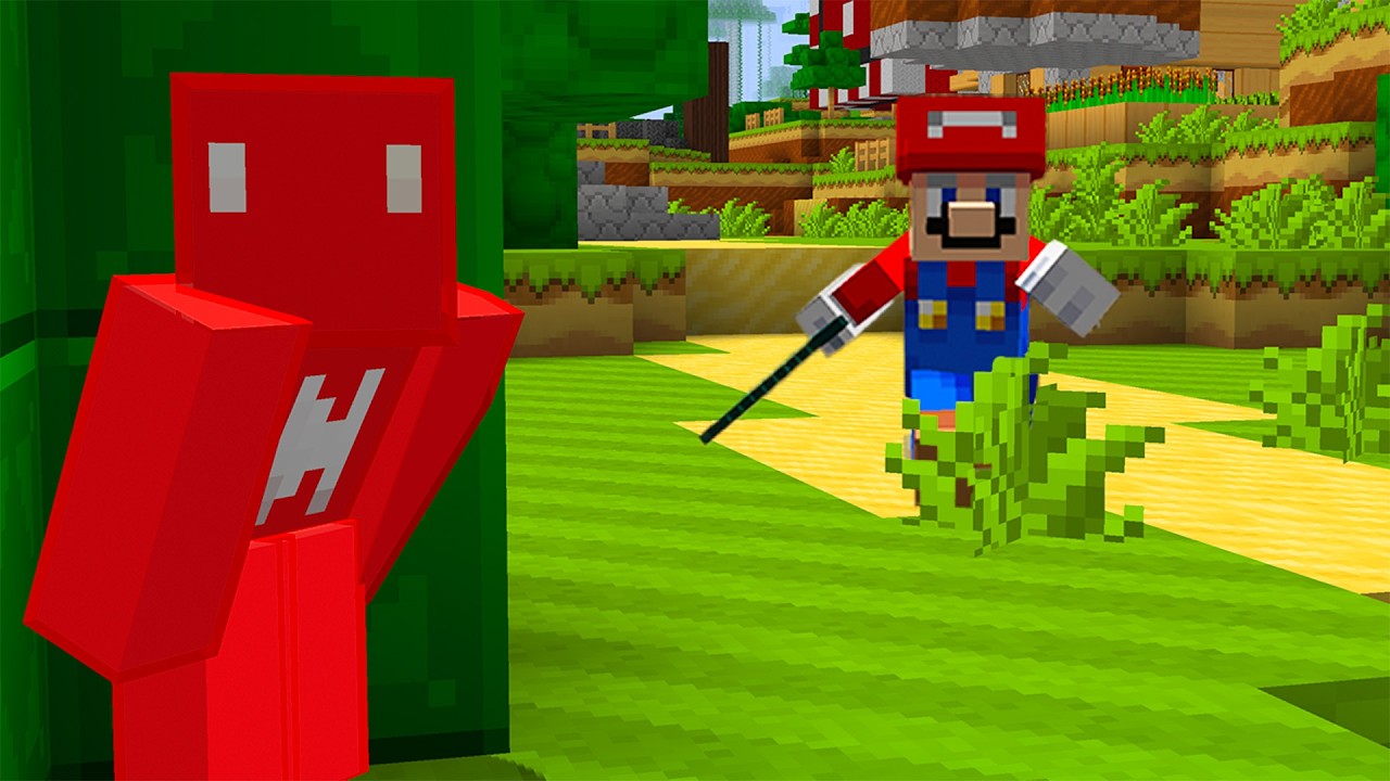 Minecraft Manhunt, но это Марио