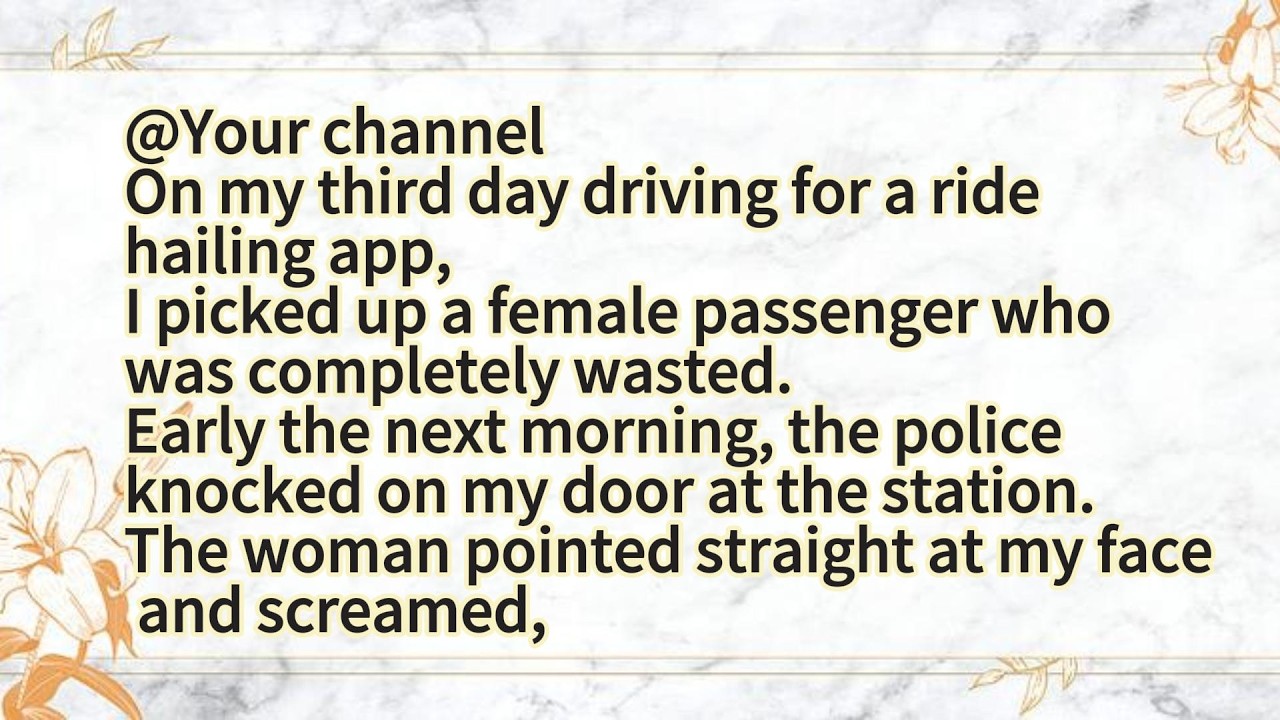 On my third day driving for a ride hailing app,