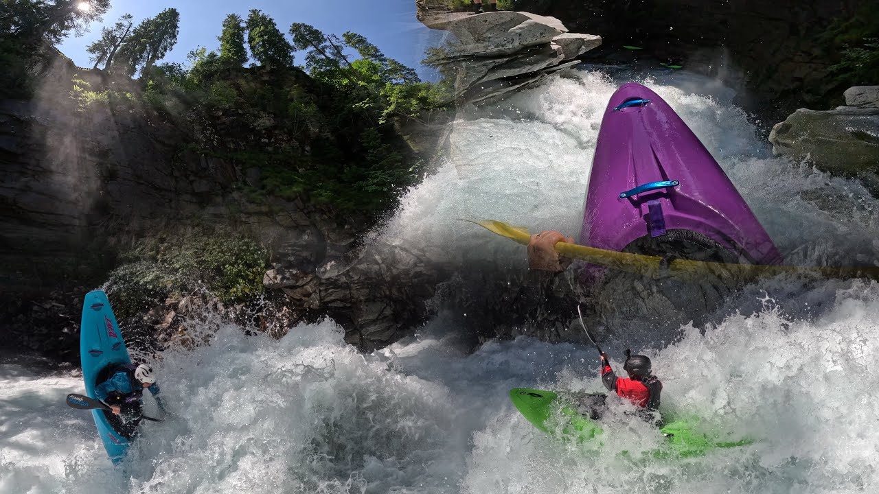 GoPro Kayaking RAW: Defereggenbach waterfall & tunnel section // Austria, Tirol
