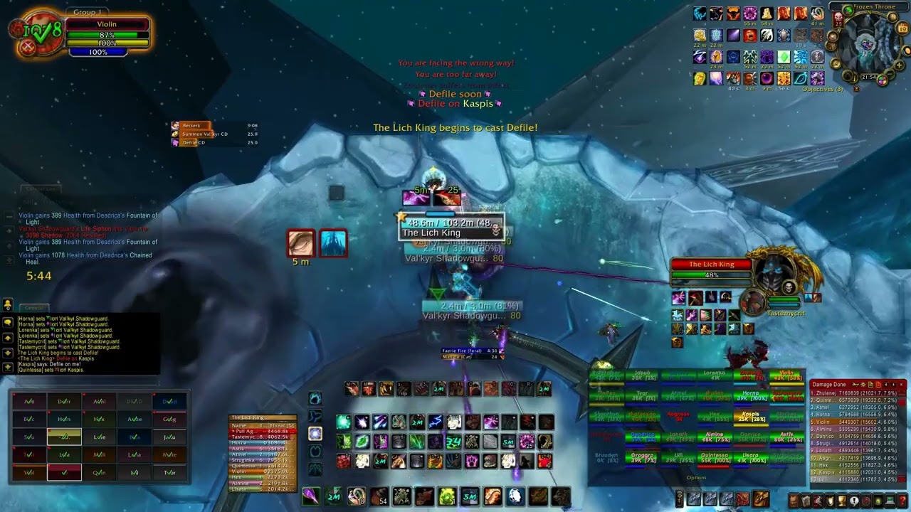 Reborn Legion vs Lich king 25 hc