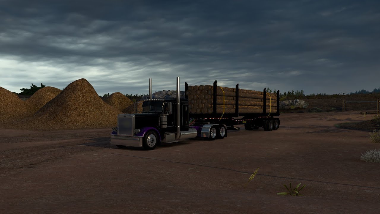 Hauling Logs through the Mountains in a 389!