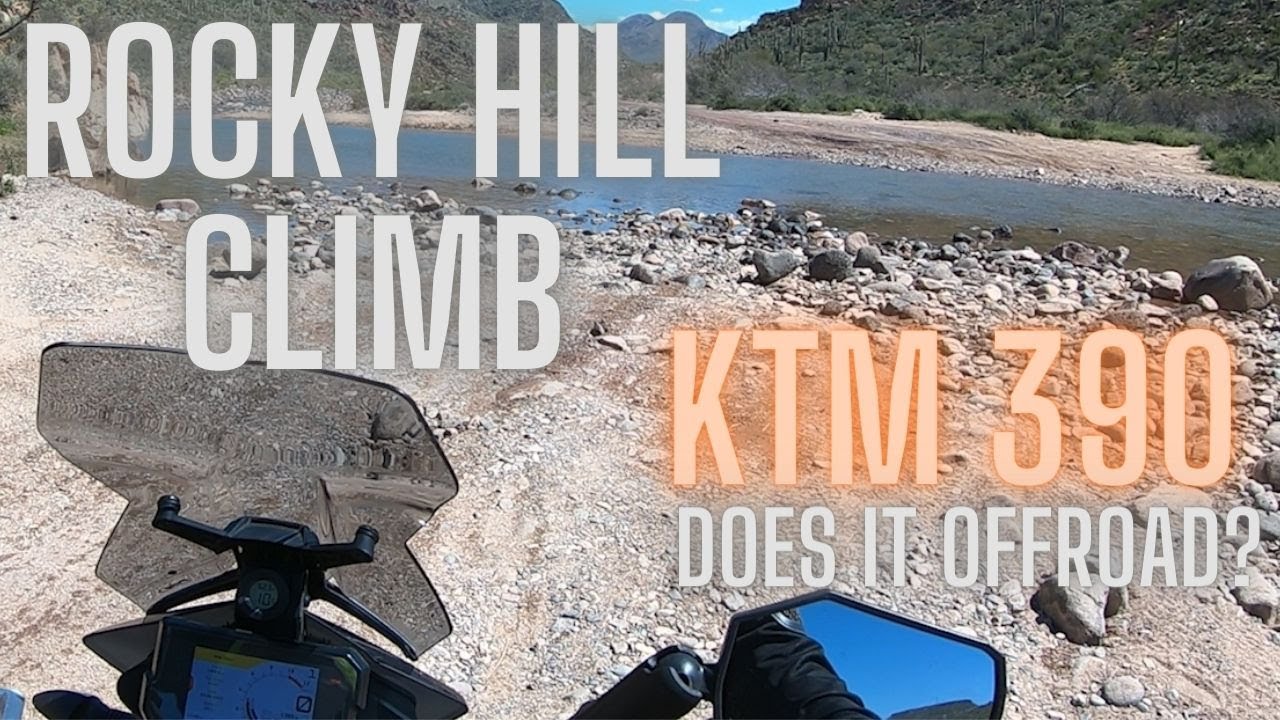 Rocky Hill Climb KTM 390 Adventure Arizona Off-roading Table Mesa Rd