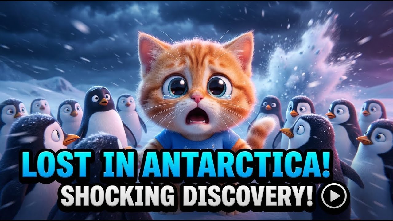 HE WOKE UP IN ANTARCTICA… AND HE WASN’T ALONE 😱 #cutecats #animation #catai #pixarstyle