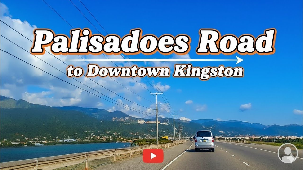 Palisadoes Road to Downtown Kingston Roundabout. #travel 
