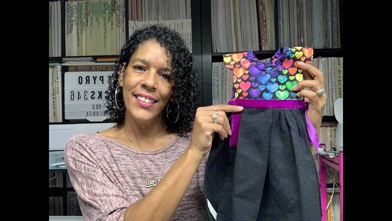 Платье из кухонного полотенца своими руками👗