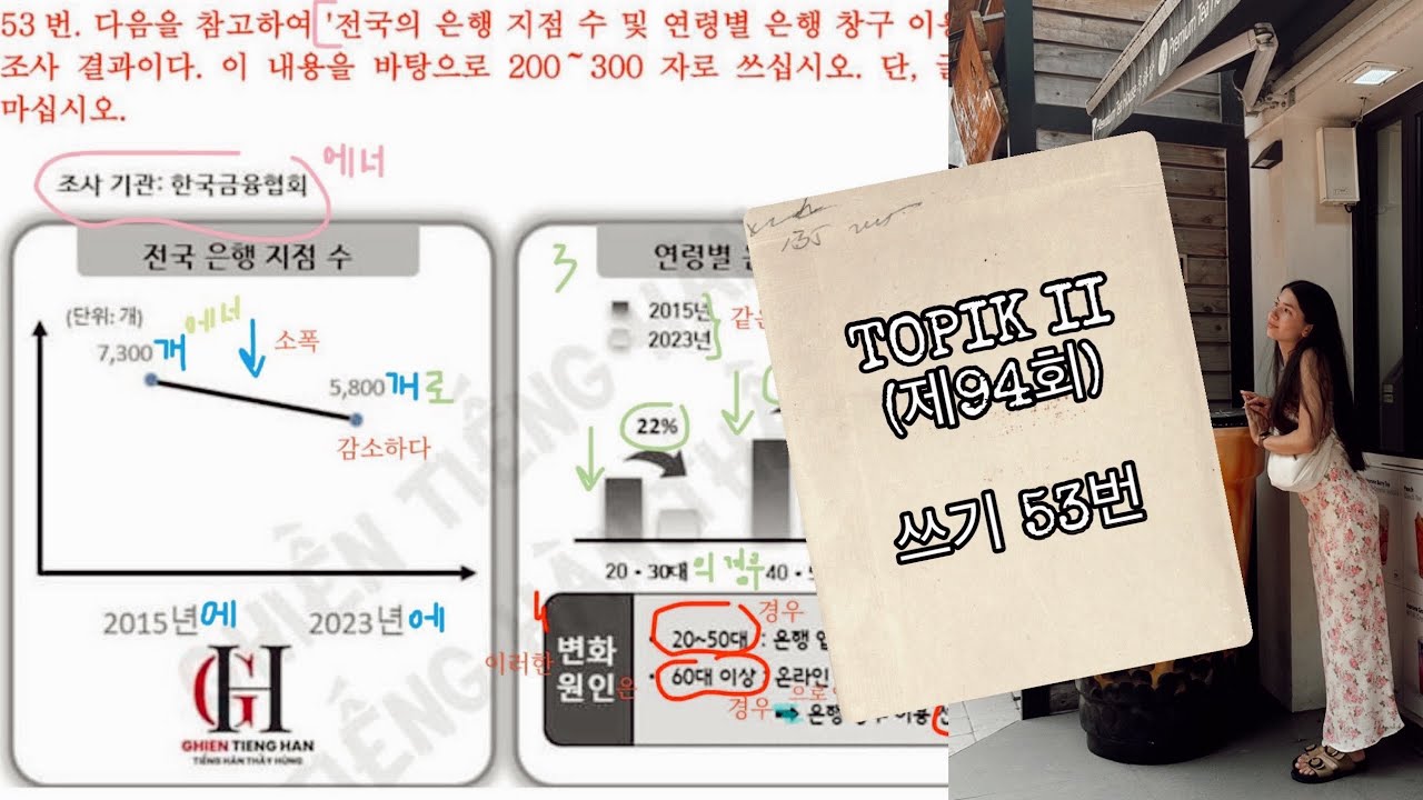 TOPIK 2 (제94회) 53번 쓰기 | ТОПИК 2 разбор номера 53 графики | Корейский язык с Алёной