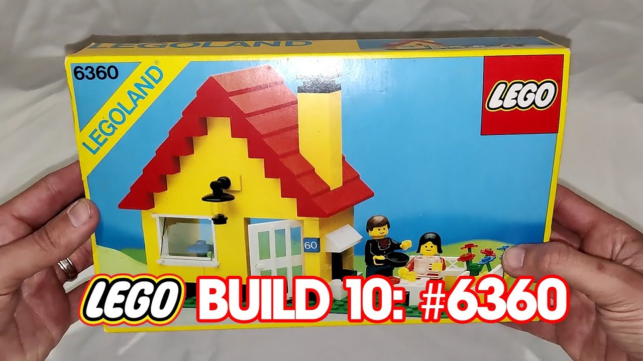 LEGO SET SPEED BUILDS: 10 6360 Weekend Cottage with booklets and box