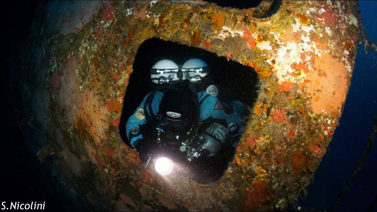 Wreck diving in North Sea