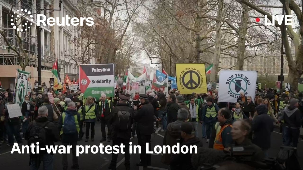 LIVE: Anti-war protest in London