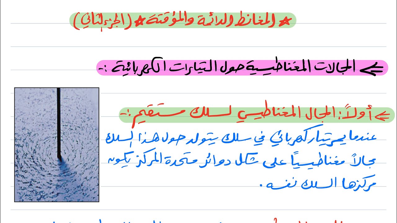 المغانط الدائمة والمؤقتة (٢) فيزياء ثالث ثانوي 1445