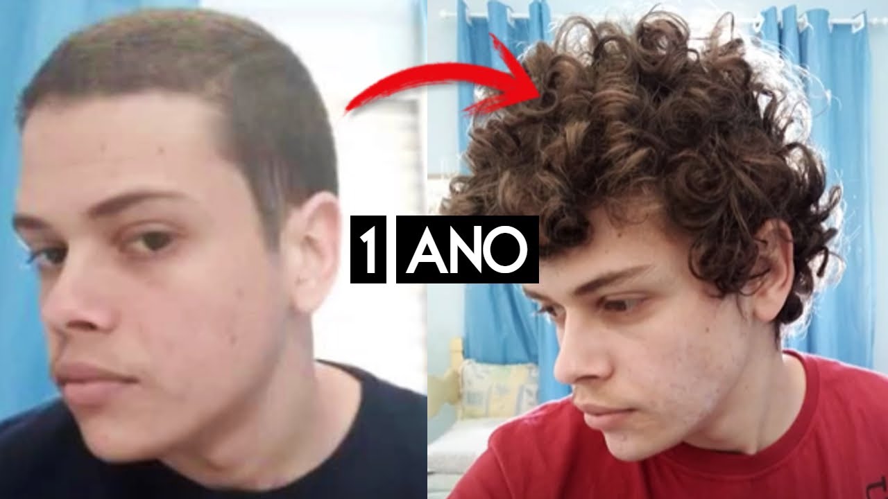 1 ANO (12 MESES) - Deixando o CABELO CACHEADO/ONDULADO 2C/3A/3B Crescer!!! | CORTE MILITAR