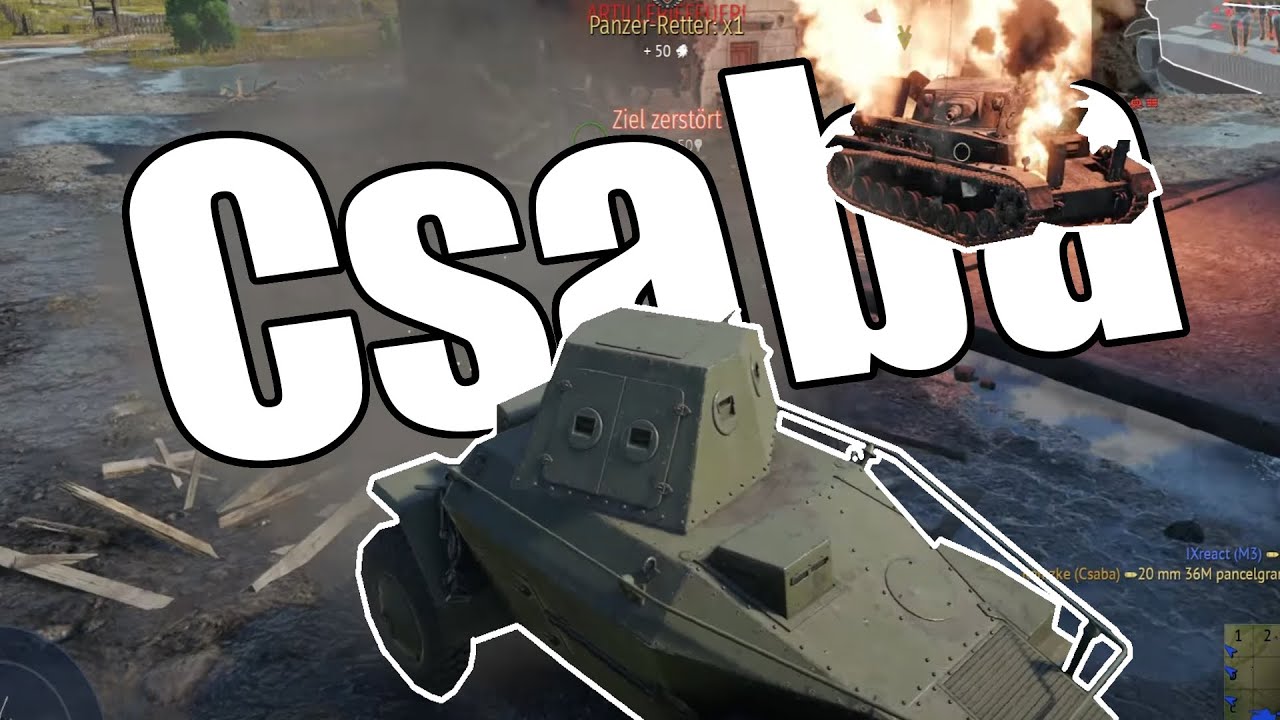 Klein, schnell und schlecht gepanzert - War Thunder Gameplay | Csaba | German/Deutsch