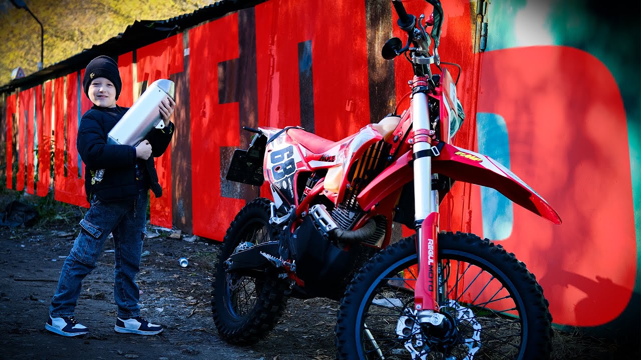 Перенабивка глушителя эндуро | Ищем бас в выхлопе, часть 3 | Regulmoto Holeshot Red Edition 2024