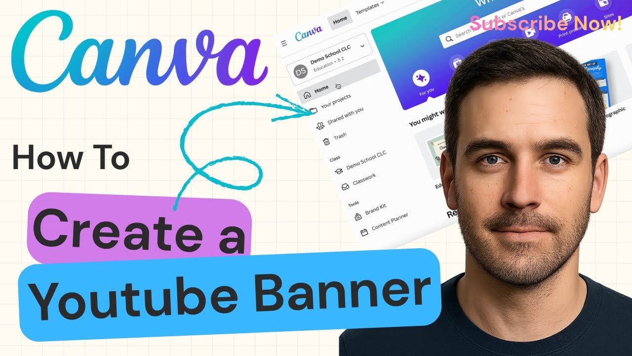 How to Create a YouTube Banner in Canva | Canva 2025