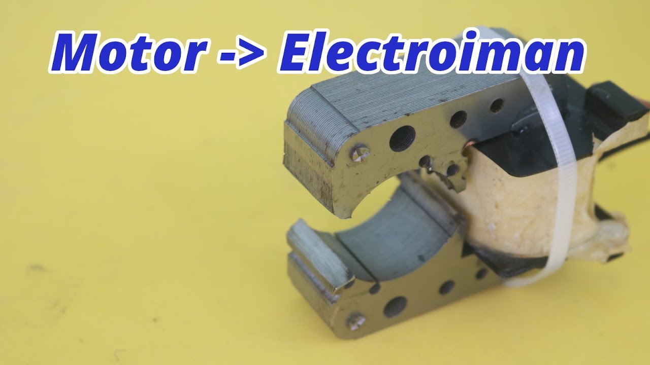 Motor de CA Convertido a Electroiman