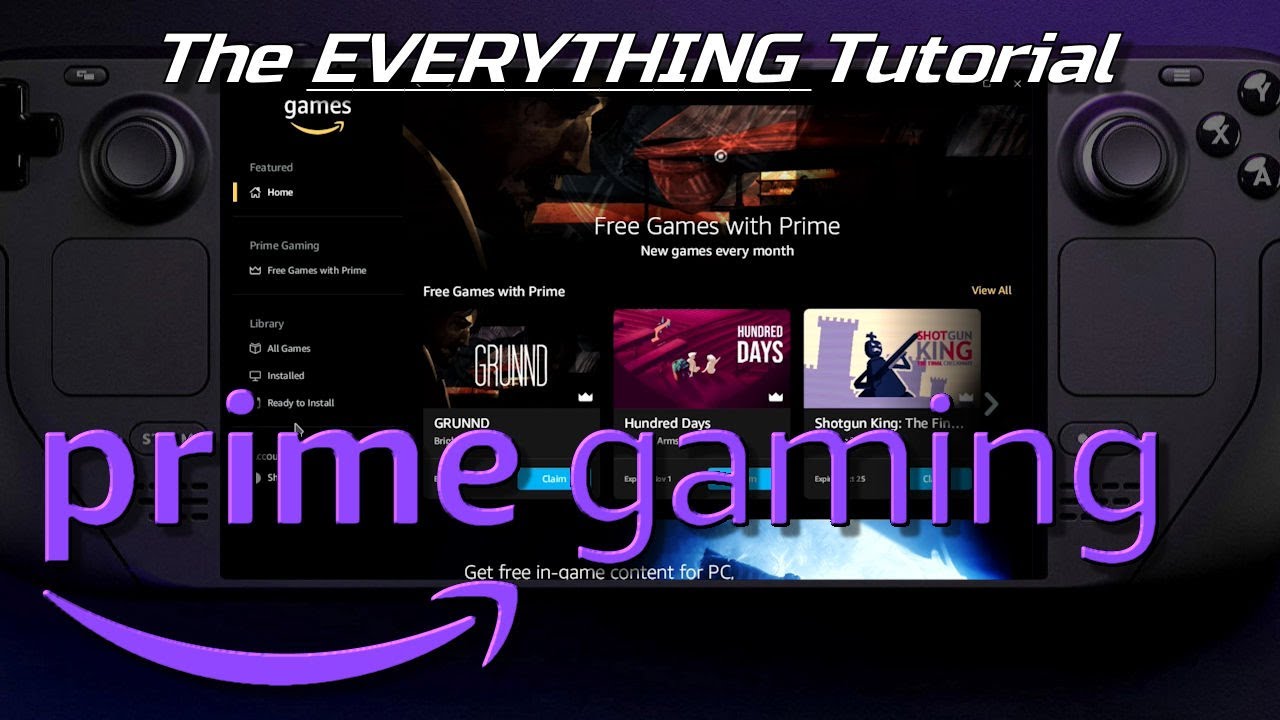 Steam Deck: Amazon Games App (Install, Create Separate Game Entries) - No Lutris, Heroic or Bottles!