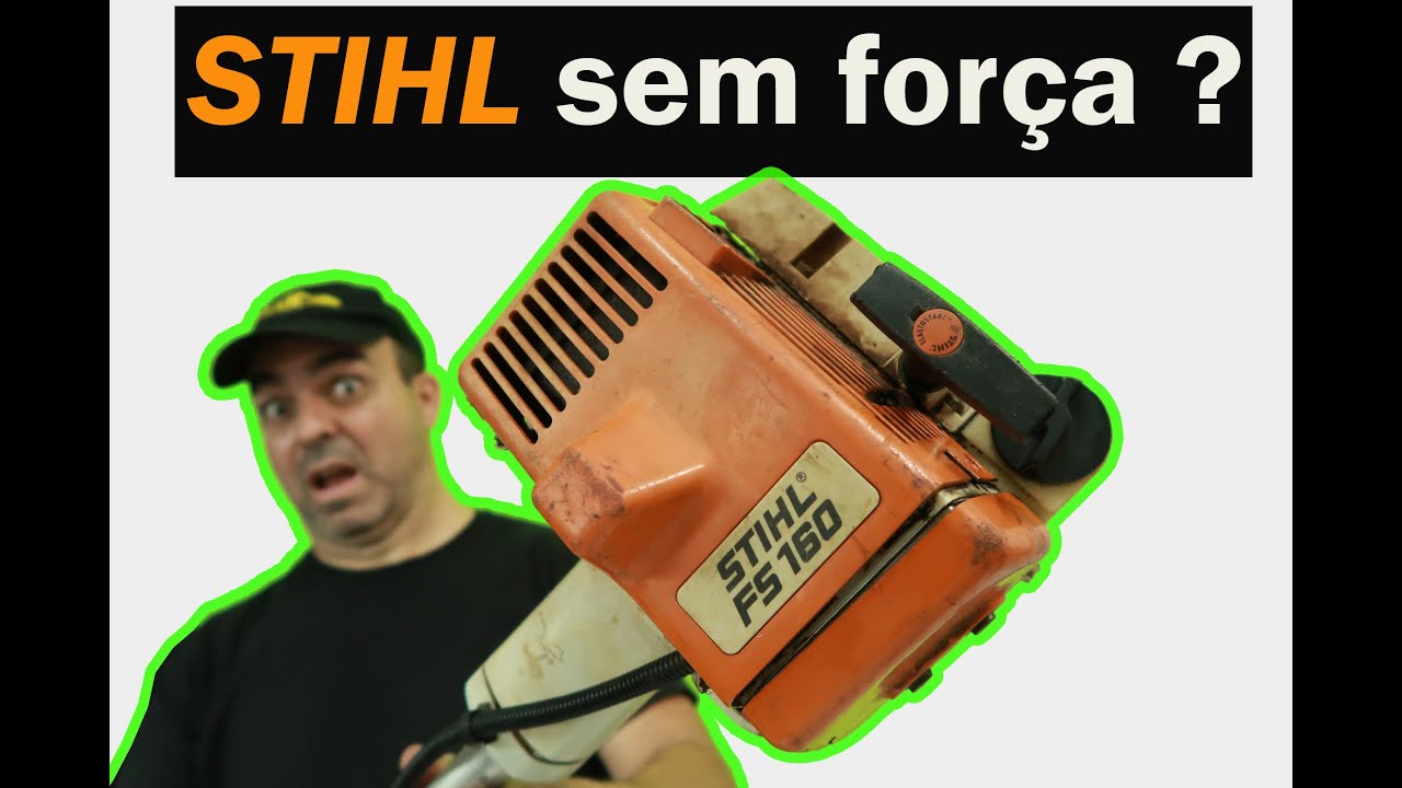 Roçadeira STIHL com sintoma clássico, pouca força e barulho estranho, Diagnóstico e solução!