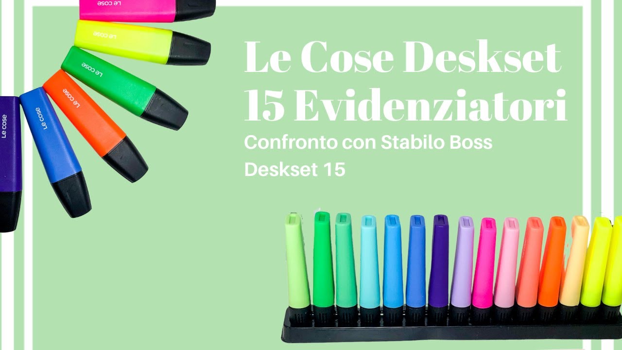 *Back To School 2021* Deskset 15 Evidenziatori 