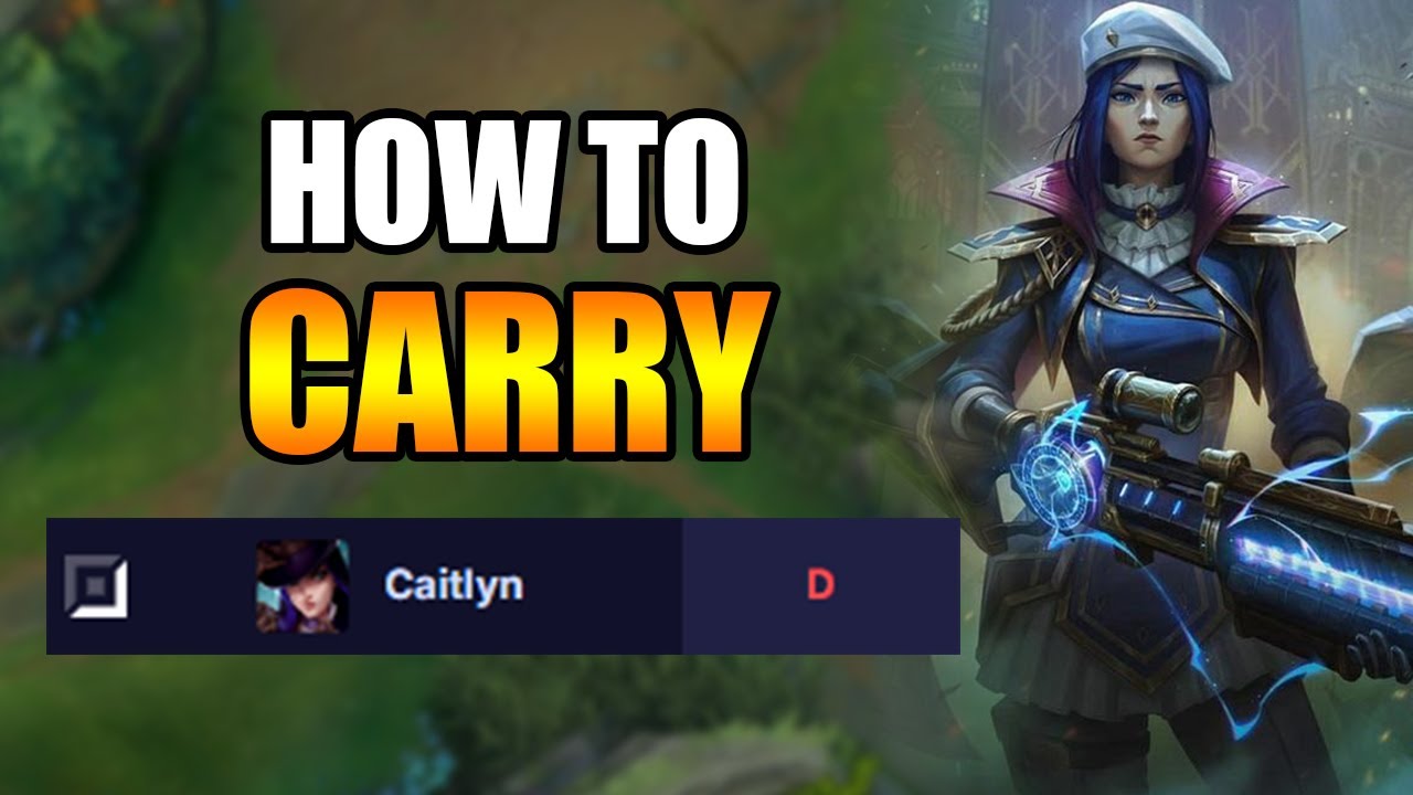 How to Carry with the 3rd WORST ADC in League of Legends (Caitlyn)
