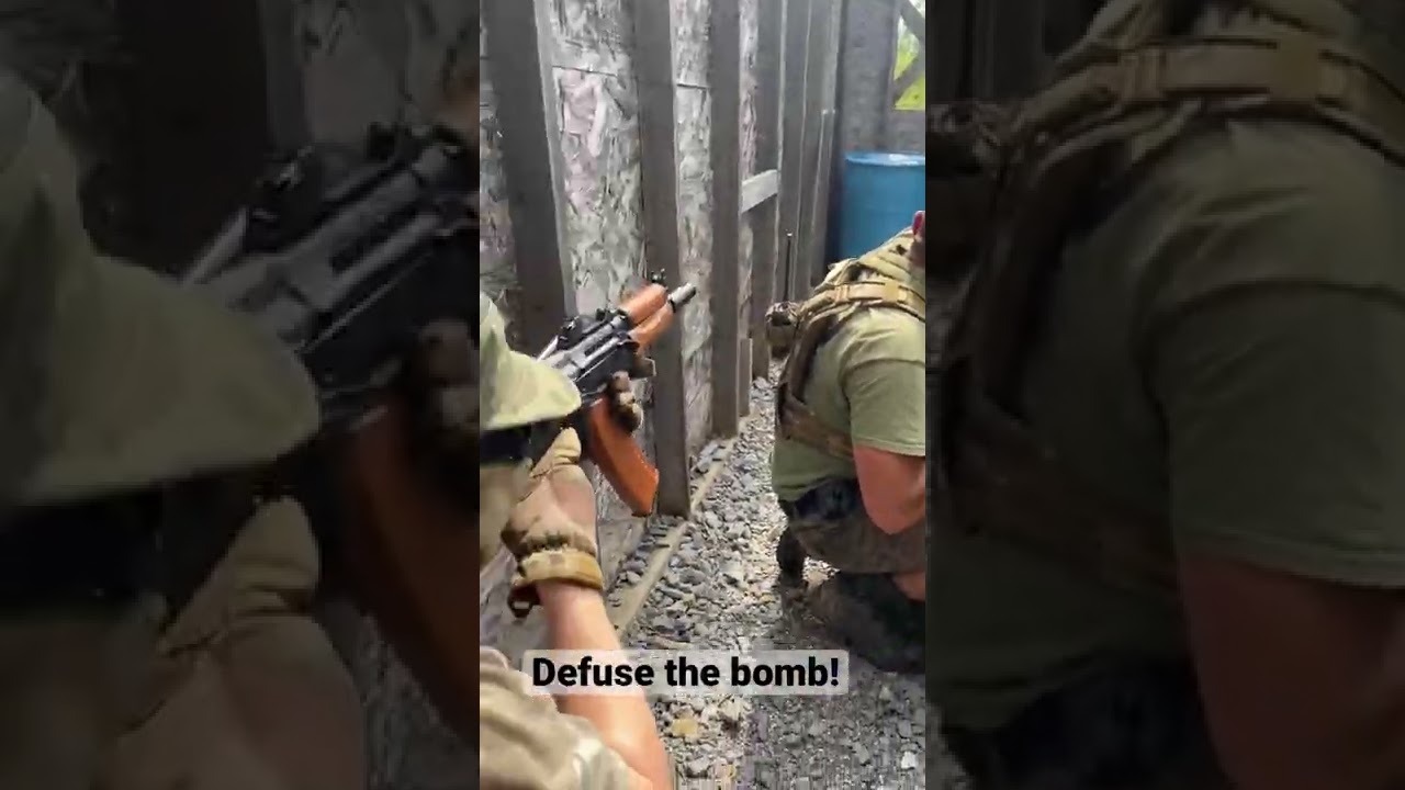 Defusing the bomb! #airsoft #fpsairsoftclub #defuse #cqb #fyp #shorts