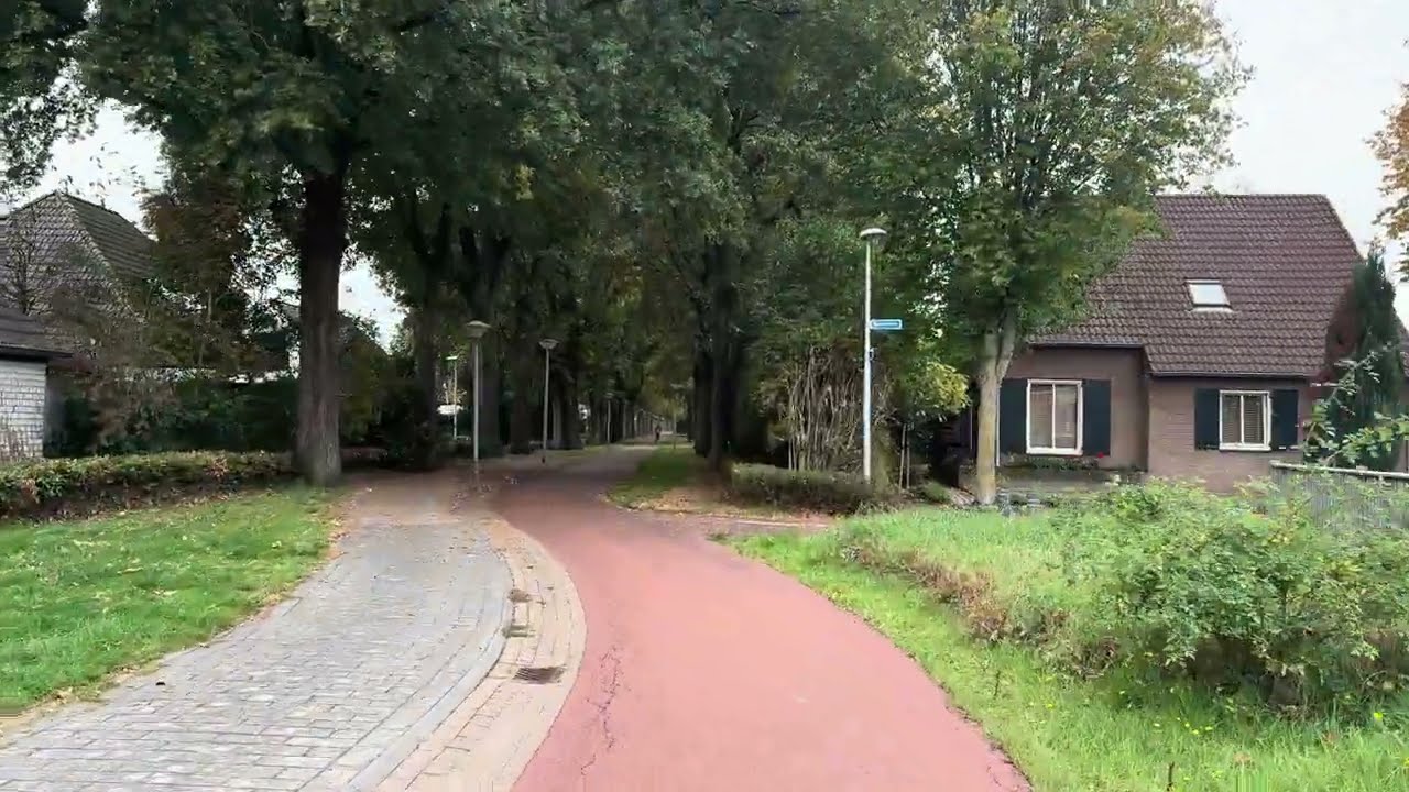 Autumn 4K Ride Through a Quaint Dutch Neighbourhood 🍂 | Veldhoven, Netherlands