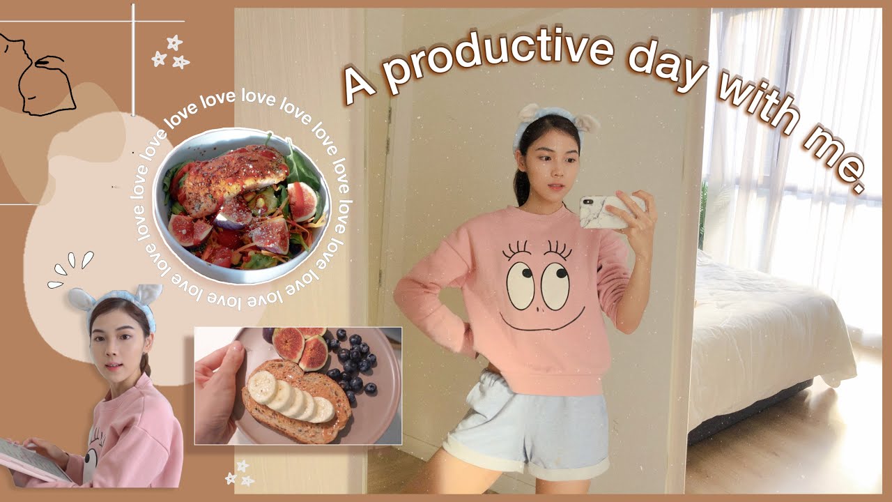 日常 VLOG : 宅在家的一天过精致的生活，跟我逛超市，低卡零食开箱，Grocery Haul, Home cooking A productive VLOG
