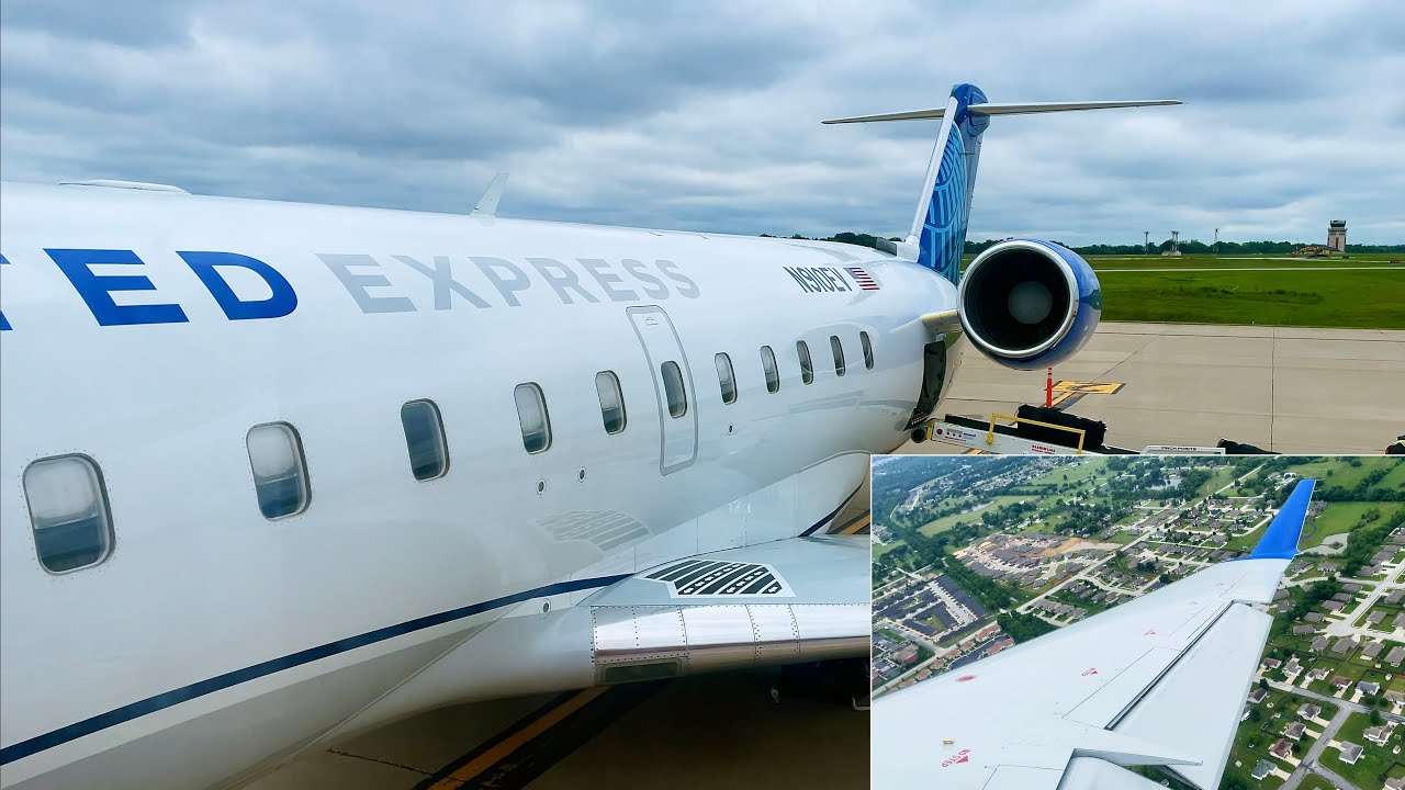 Inaugural Flight – United Express – Bombardier CRJ-200ER – JLN-IAH – N910EV – UA5191 – IFS Ep. 416