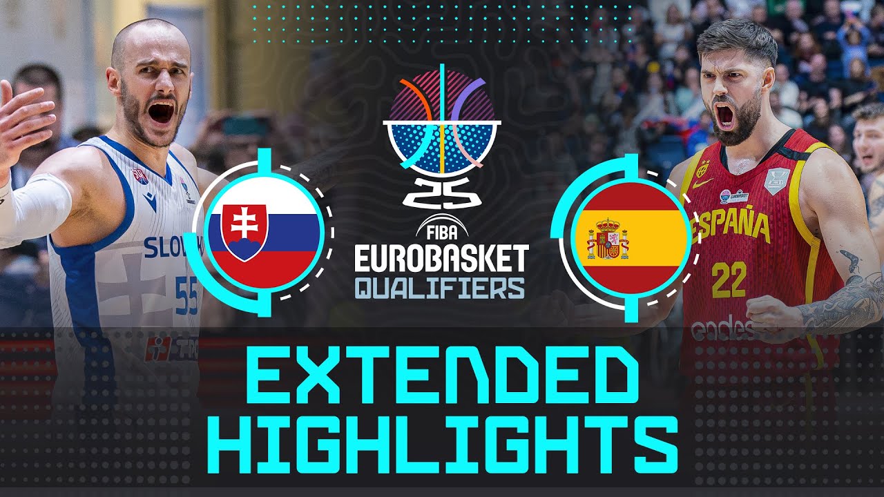 Slovakia 🇸🇰 vs Spain 🇪🇸 | Extended Highlights | FIBA EuroBasket 2025 Qualifiers