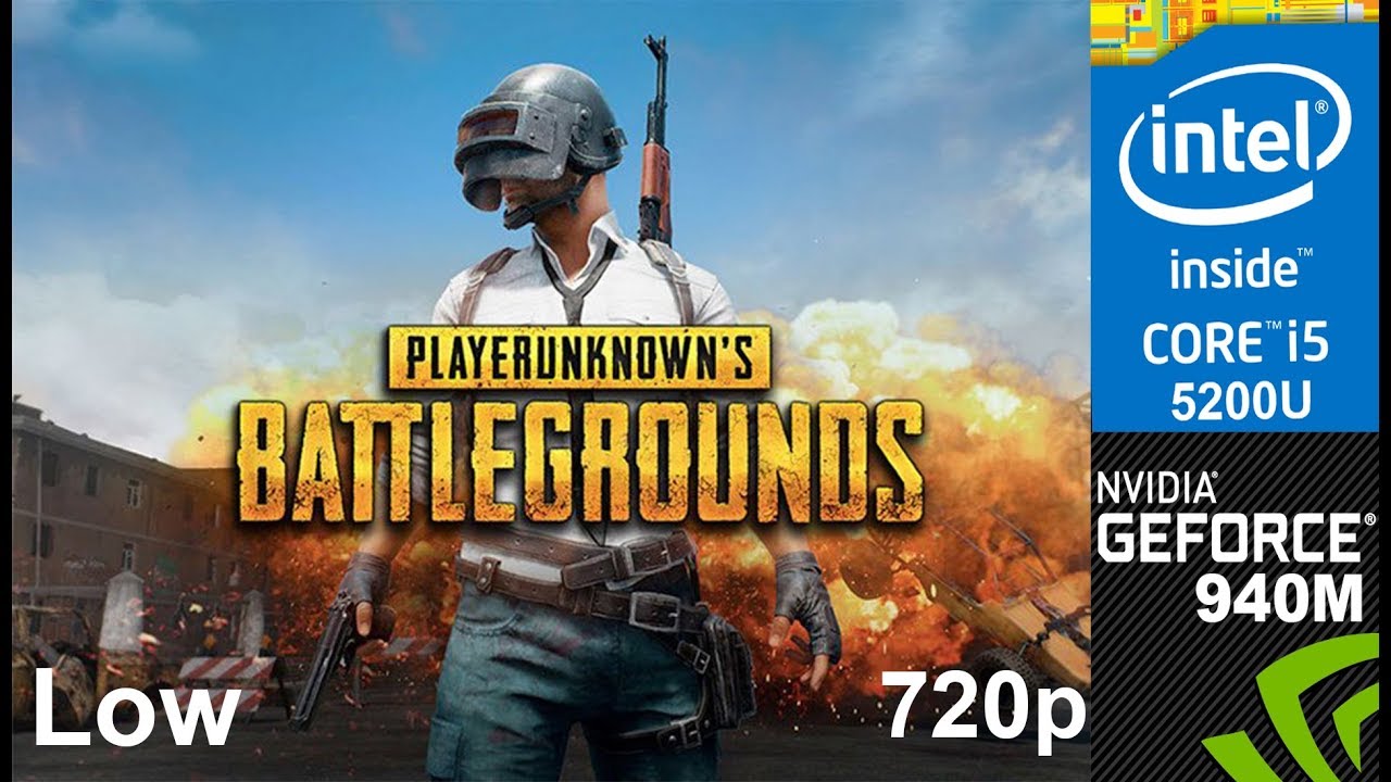 Игра PlayerUnknown's Battlegrounds на видеокарте HP ab032TX с процессором Core i5 5200u (940m), н...