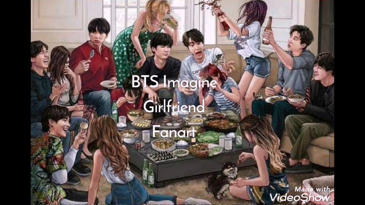 BTS imagine girlfriend fanart
