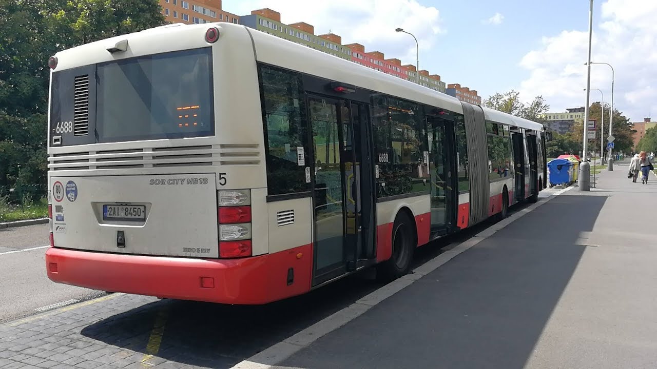 Jízda autobusem SOR NB 18 ev. č. 6688 na lince 177