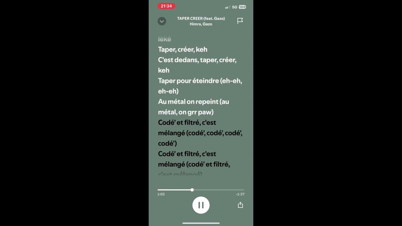 Himra Feat Gazo - Taper Creer ( Speed Up + Parole )