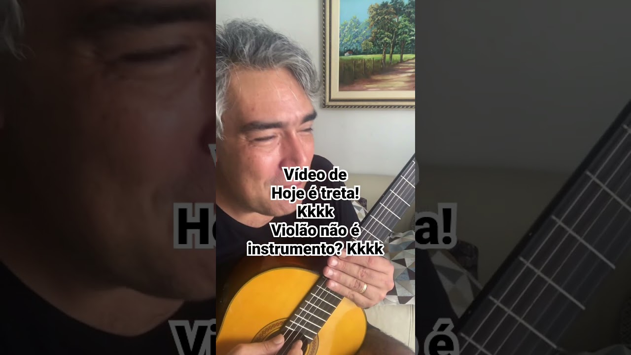 V&iacute;deo de hoje &eacute; treta! #viol&atilde;oclassico #aprendendoviolao #aprendendo