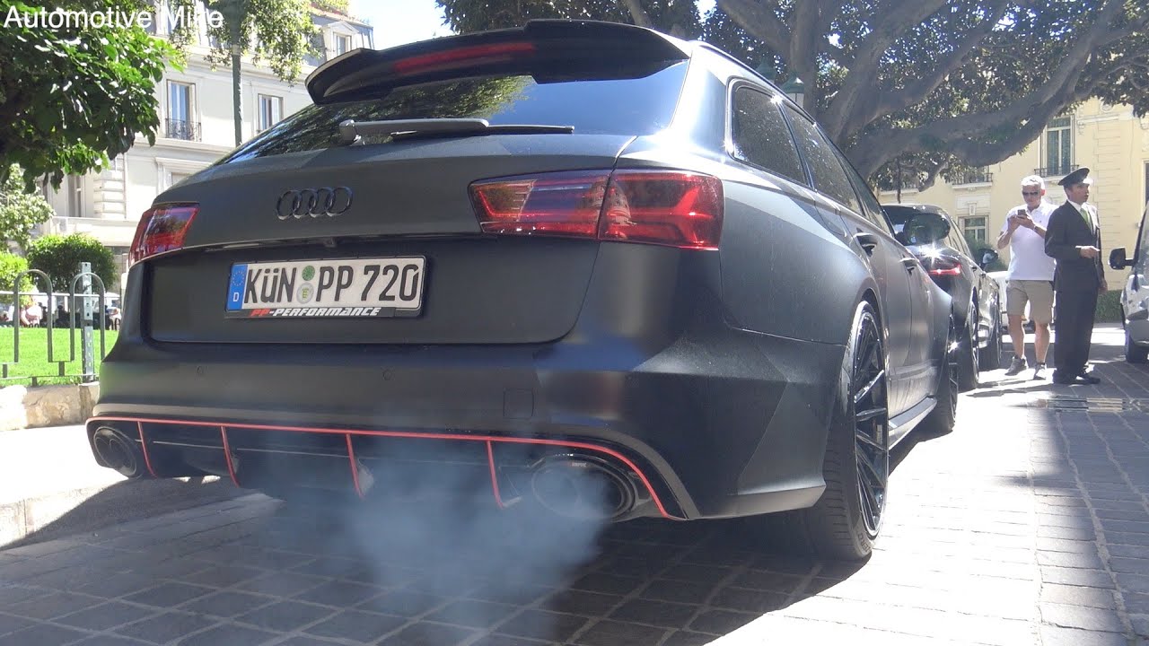 750HP Audi RS6 PP-Performance w/ Akrapovic - Drag Race, Burnout, Revs & more!
