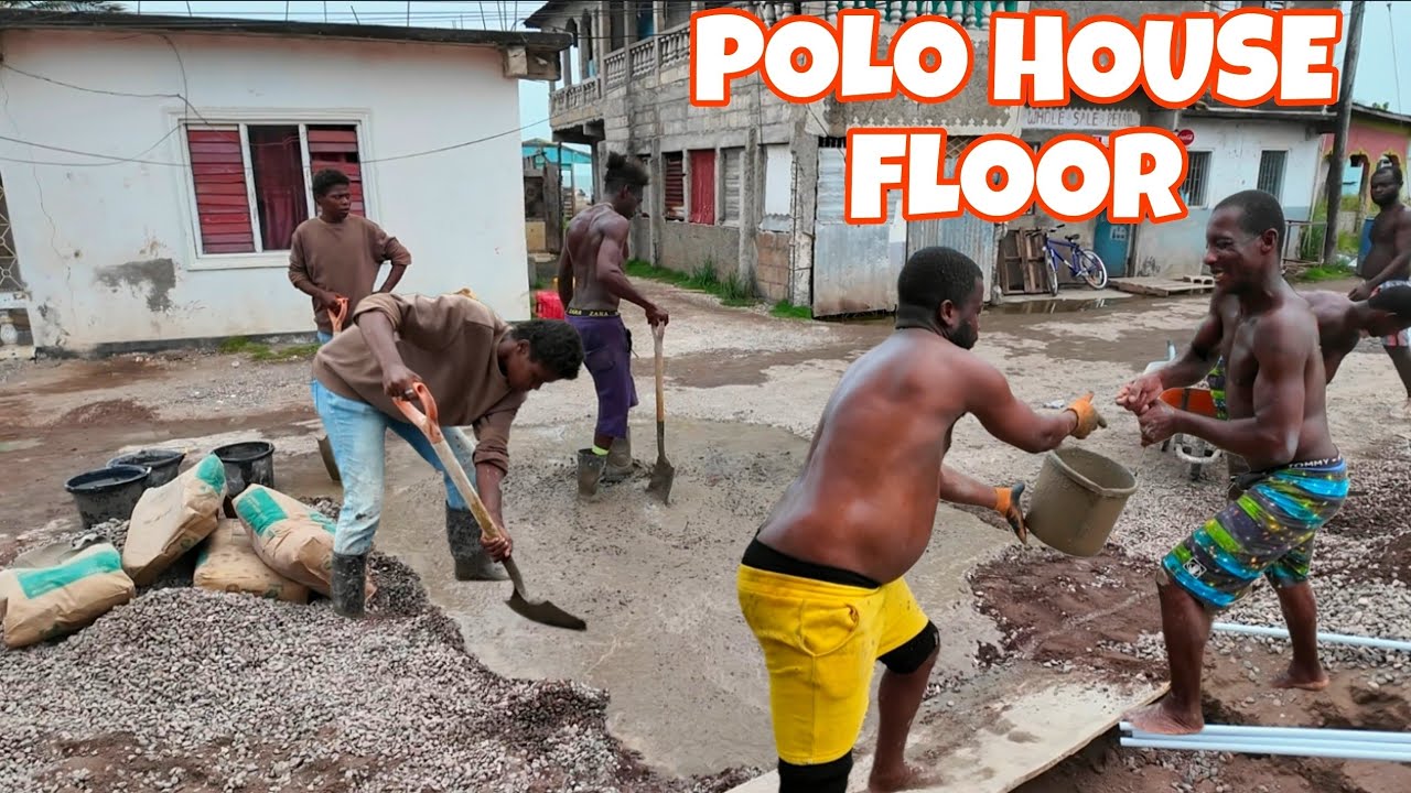 FINALLY CASTING POLO HOUSE FLOOR, POLO BIG SON ON THE SITE!!!
