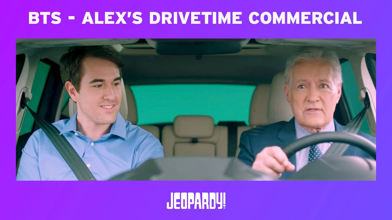 Behind the Scenes of Alex’s Drivetime Commercial | JEOPARDY!