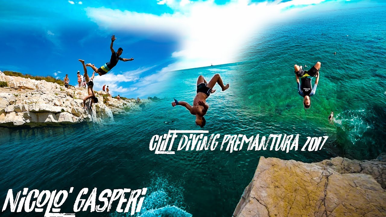 Cliff diving Premantura 2017