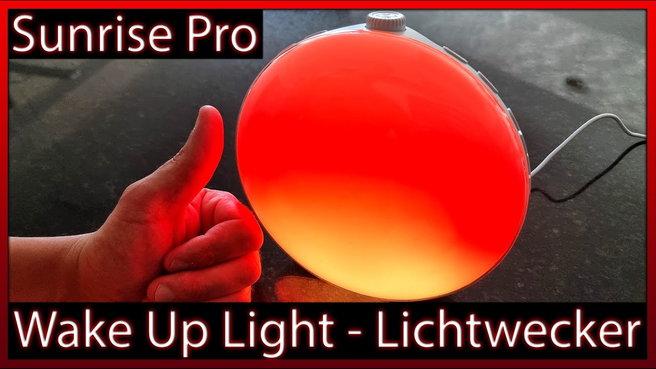 💡 Sunrise Pro Wake Up Light Tageslichtwecker, Lichtwecker Nachttischlampe | Unboxing + Test + Review