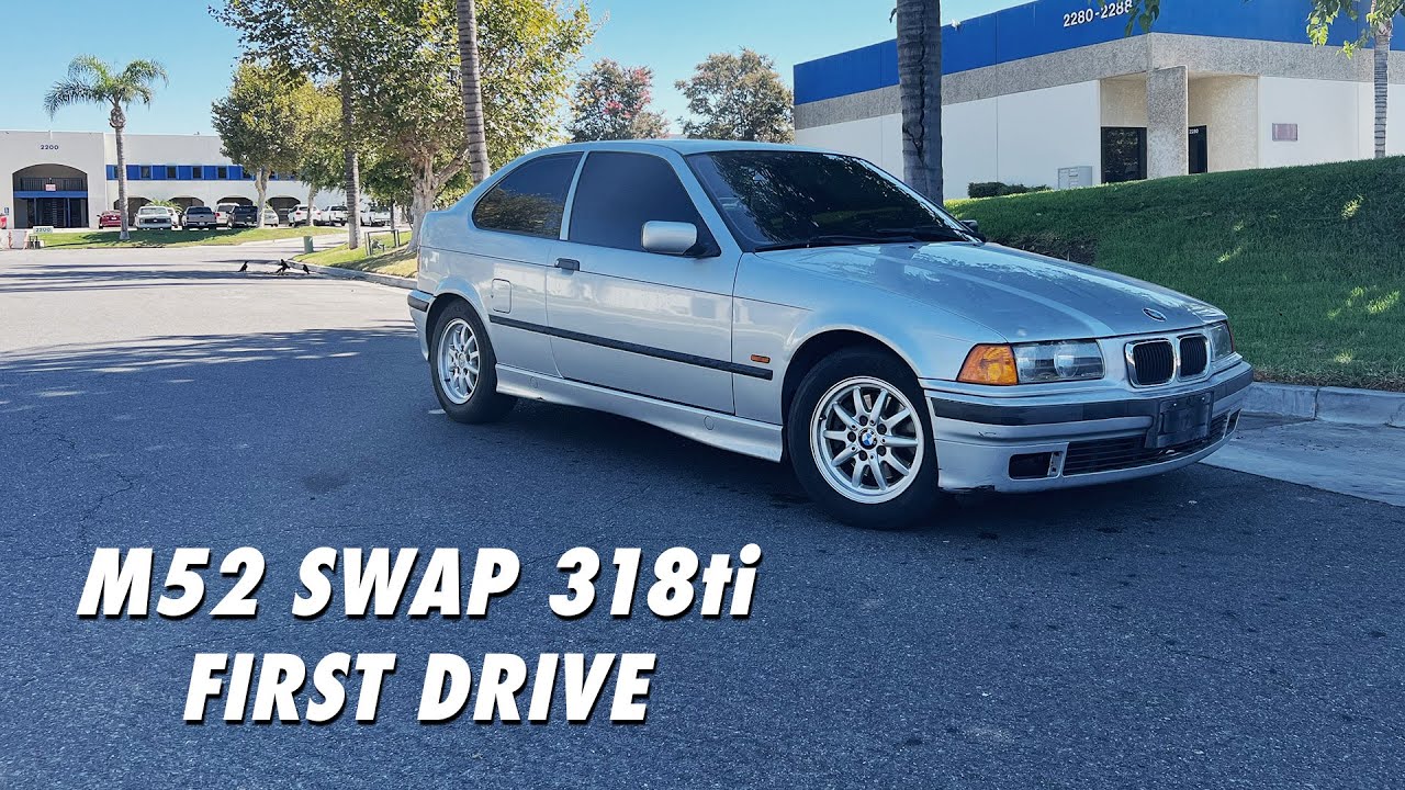 Замена M52 на моей E36 318ti — часть 4. Первый заезд