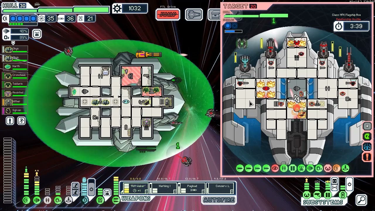 FTL: Multiverse - Rift Waker on MFK Flagship!
