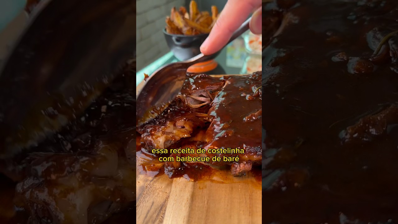 📝 Dica de Receita: Costela com barbecue de bar&eacute; #barbecue #costela #raphaelcamposo #receitas