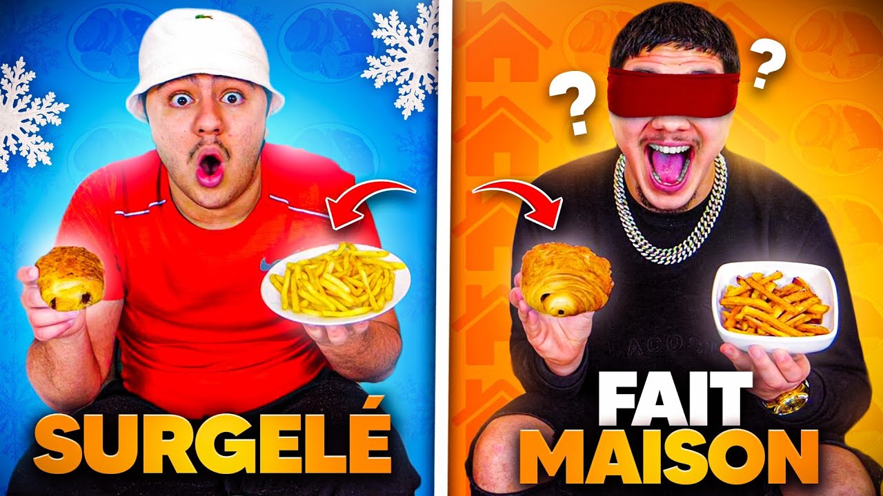 ON DEVINE QUEL PLAT EST SURGELÉ VS FAIT MAISON LES YEUX BANDÉS !