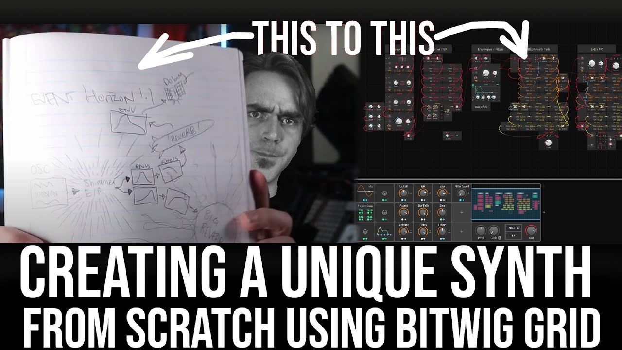 Making Your Own Unique Synth From Scratch in Bitwig's Grid - From Concept To Finished
