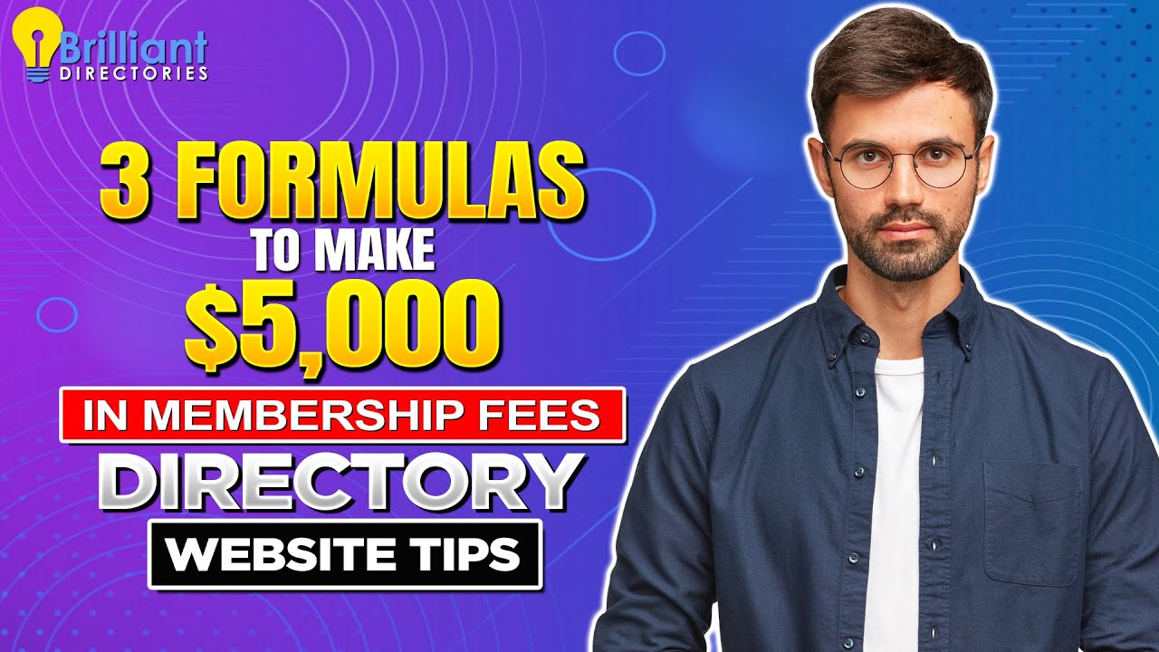 3 Formulas to Make $5,000 in Membership Fees 💵 Directory Website Tips (Website Pricing Structure)