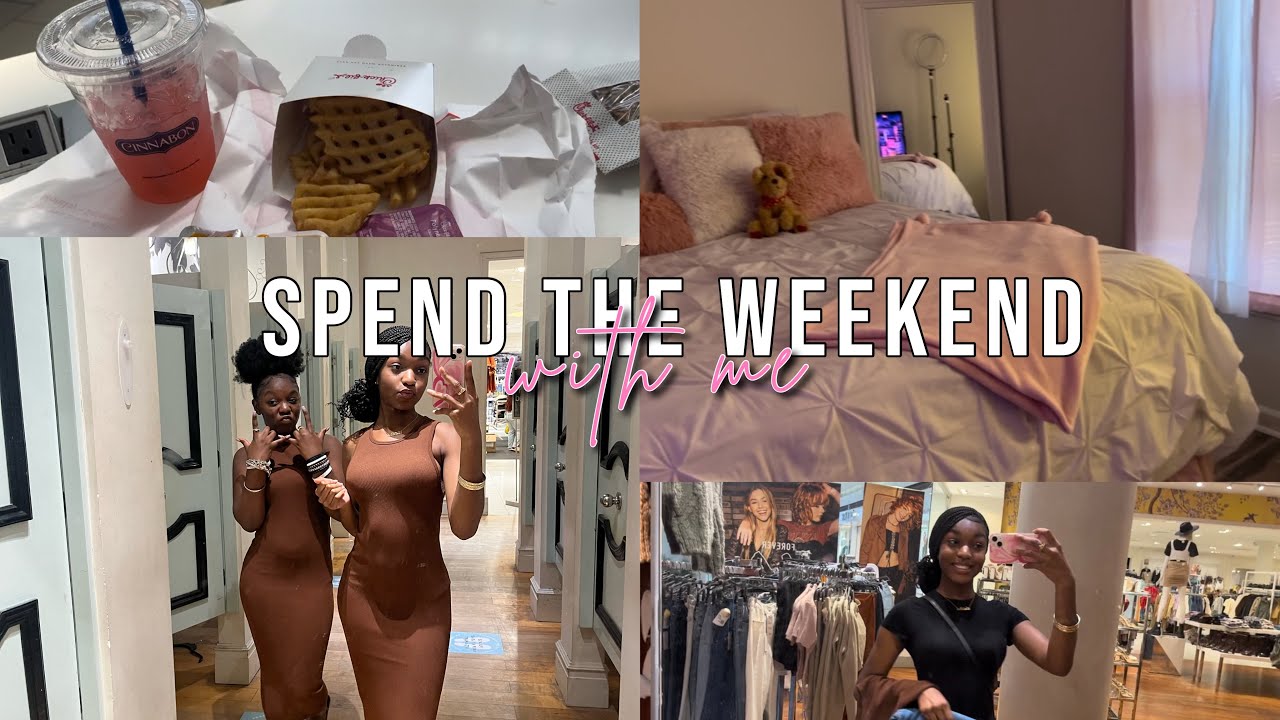 Spend The Weekend With Me ♡ | mall run, shopping, rearranging & cleaning my room